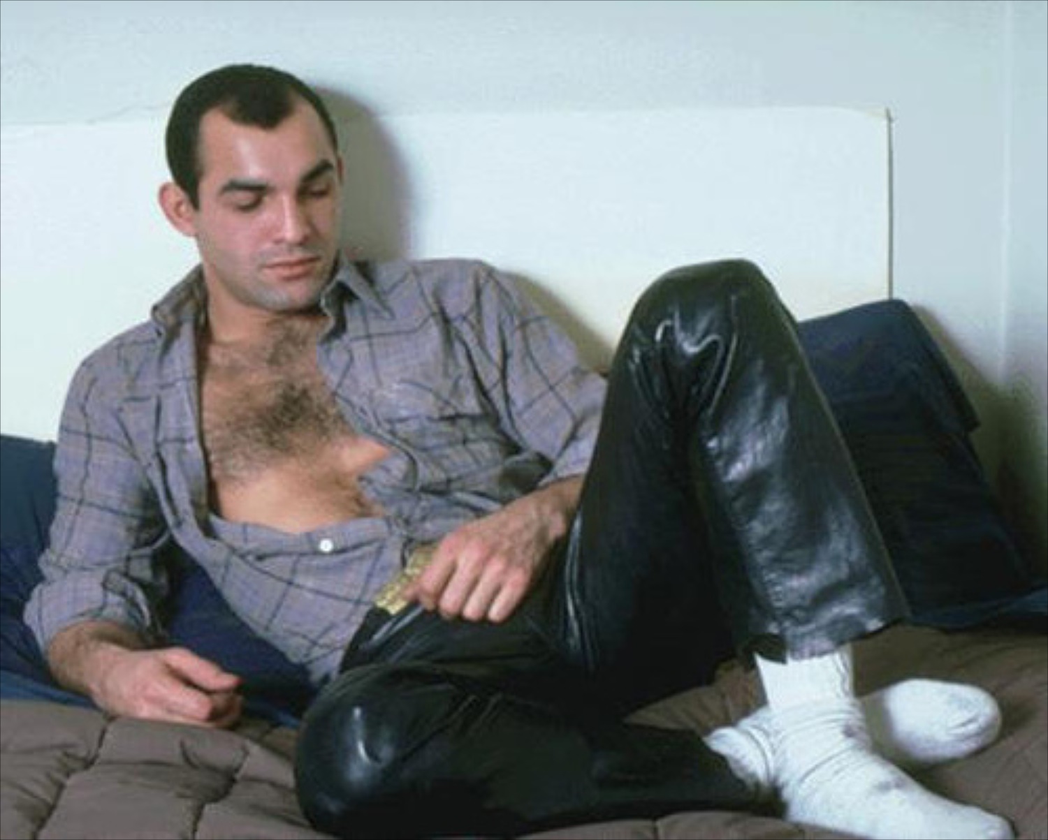 Man with Leather Pants
